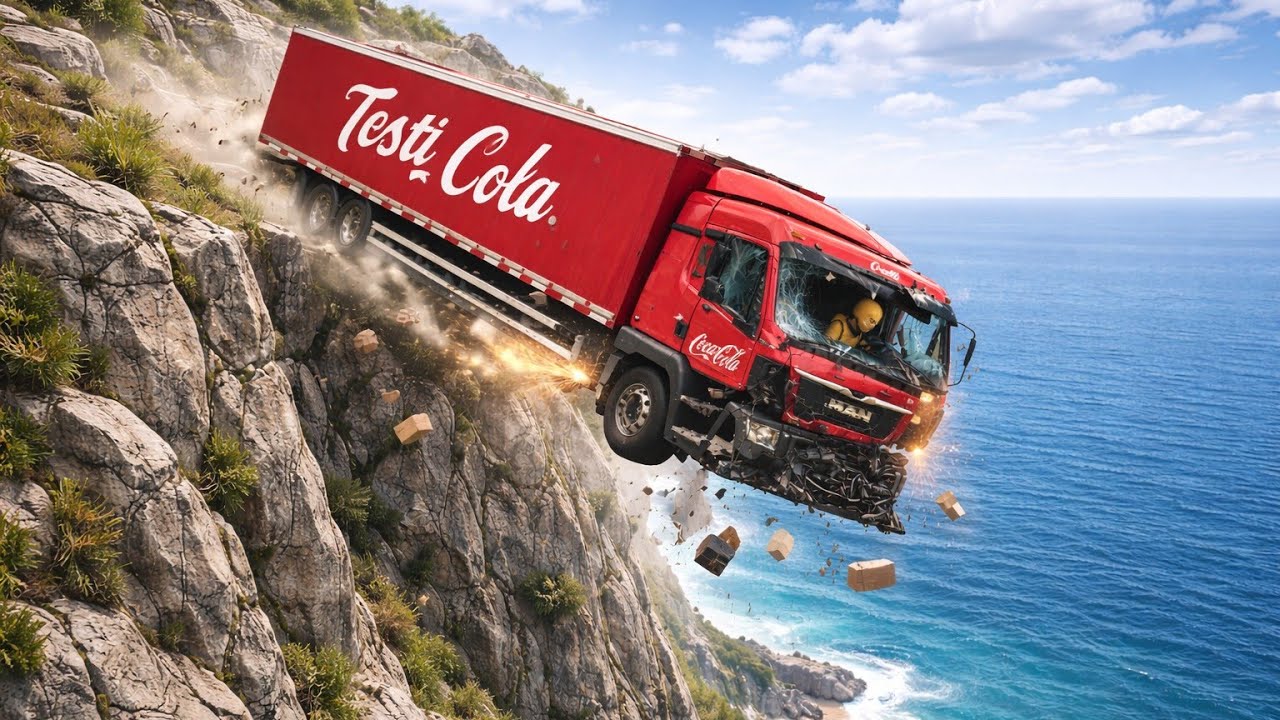 Dangerous Mountain Cliff Edge Challenge! 🚛💥 | BeamNG Drive #73!