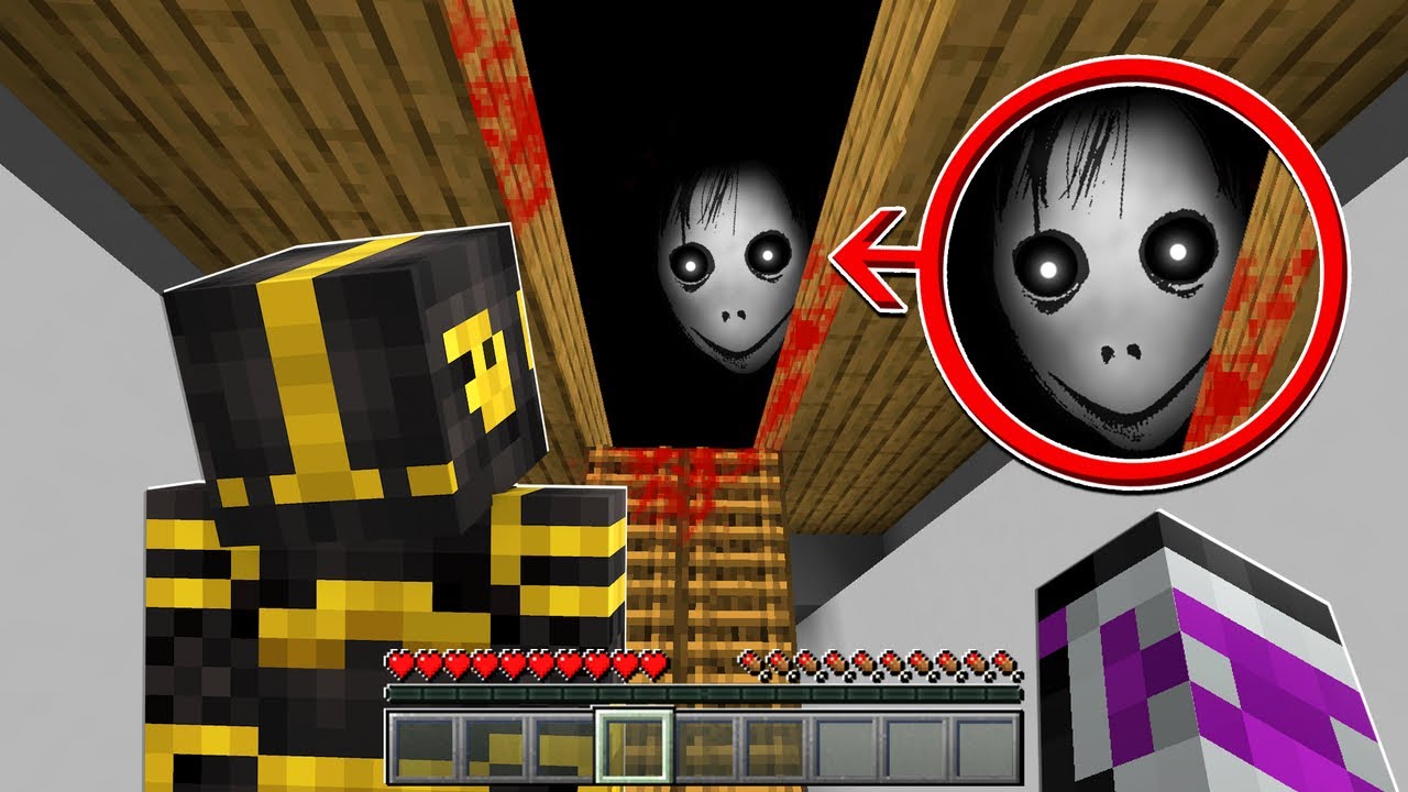 SI VES ESTA CHICA TERROR&Iacute;FICA EN EL &Aacute;TICO DE CASA EN MINECRAFT CORRE... 💀