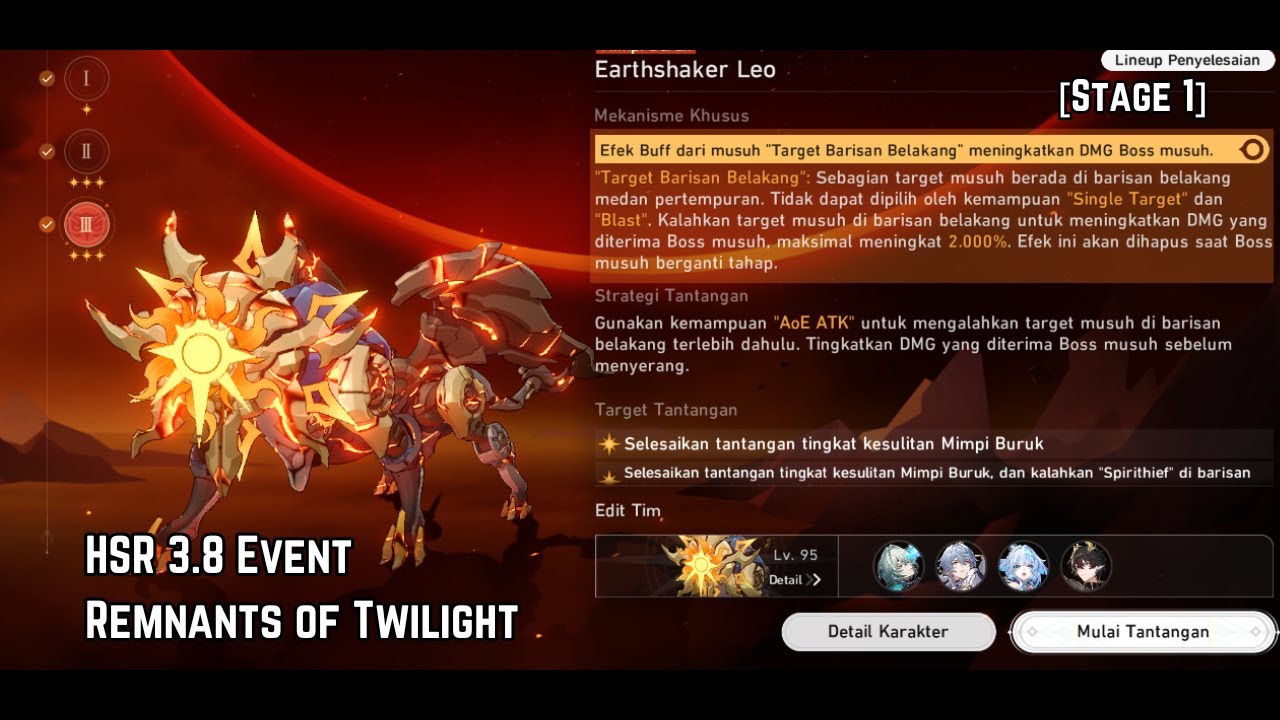 Trying HSR 3.8 Event - Remnants of Twilight / Stage 1 SS