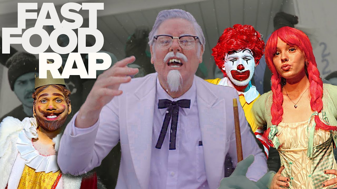 FAST FOOD CHARACTER RAP BATTLE (PARODY) ft. RON McDONALD, BK, WENDY & COL. SANDERS