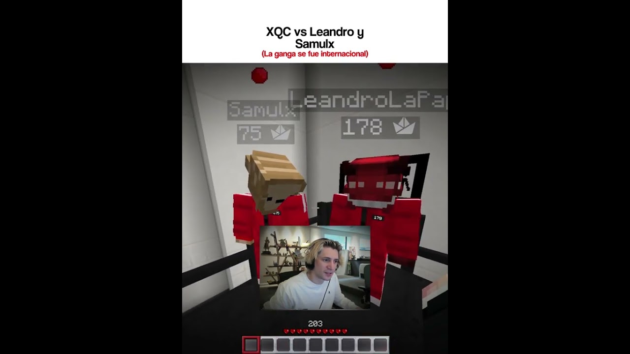 SAMULX Y LEANDRO vs XQC EN LOS SQUID CRAFT 