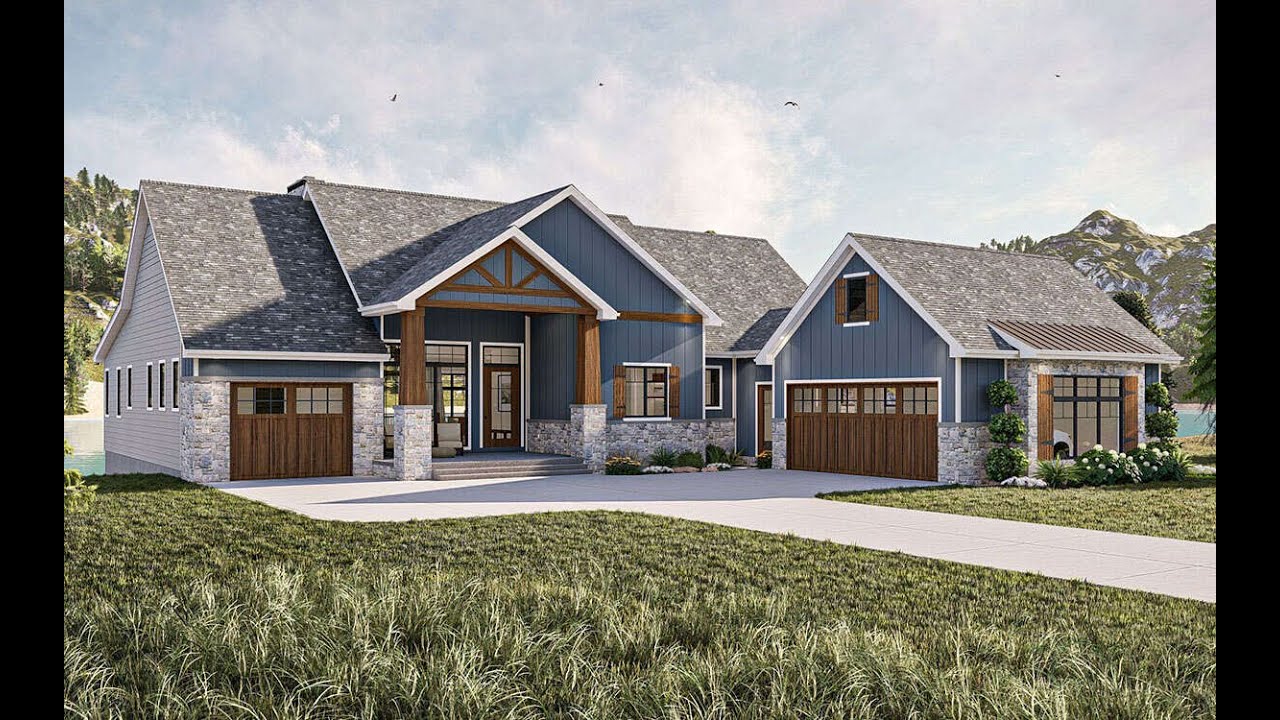Lake Front House | With Interior | Plan 963-00850
