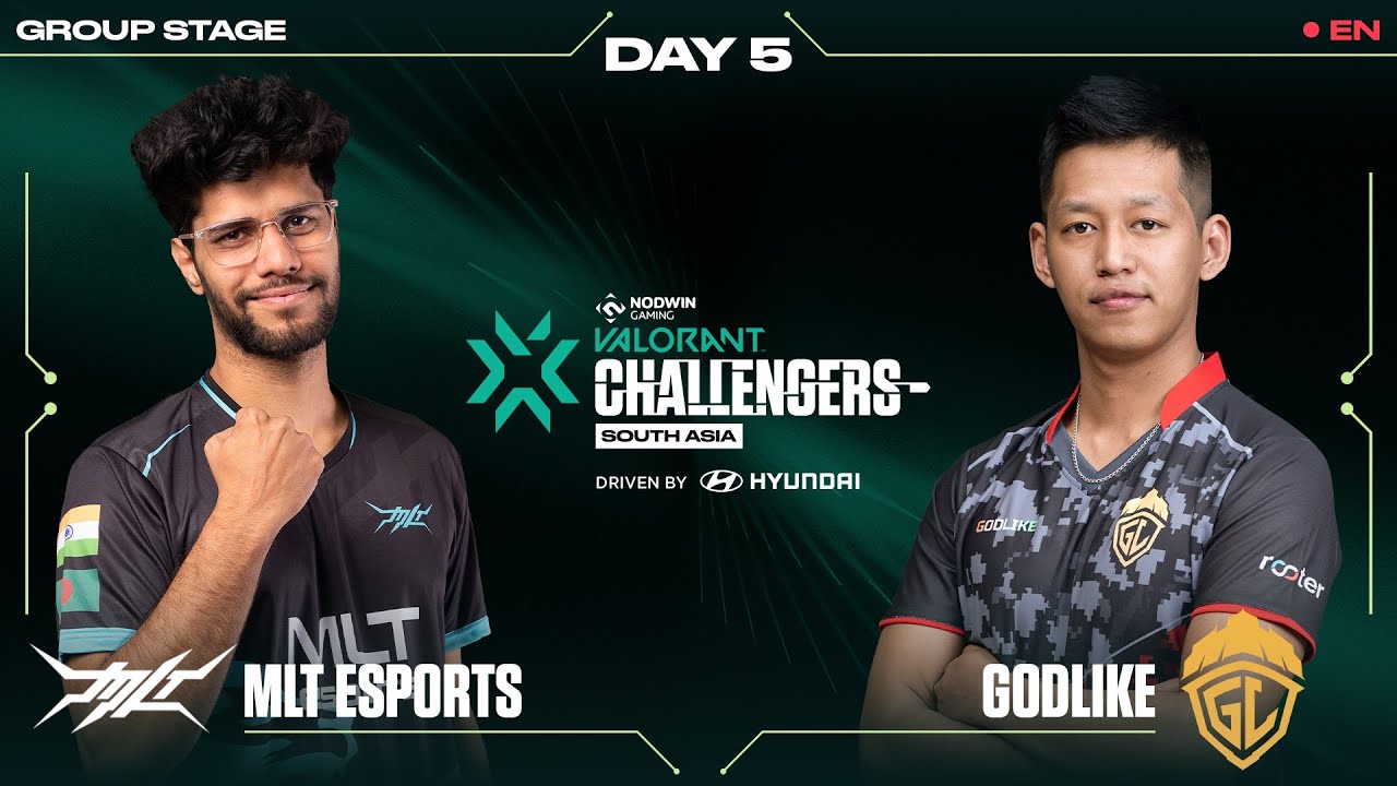 MLT Esports vs Godlike [EN] NODWIN Valorant Challengers South Asia 🏆