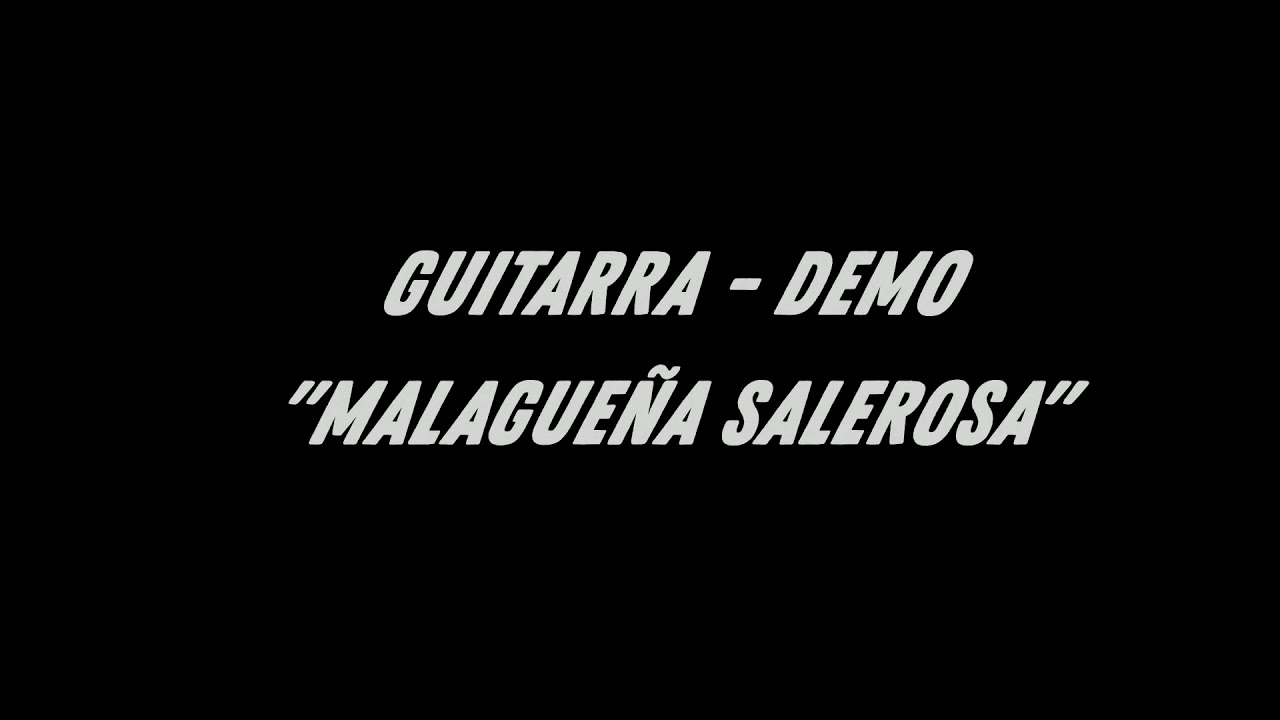 Malague&ntilde;a salerosa - Tutorial Demo - arreglo central by Chingon