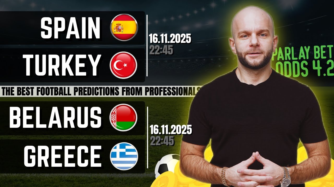 Betting tips today - World Cup Belarus Greece, Spain Turkey football predictions from Vitaly Zimin.