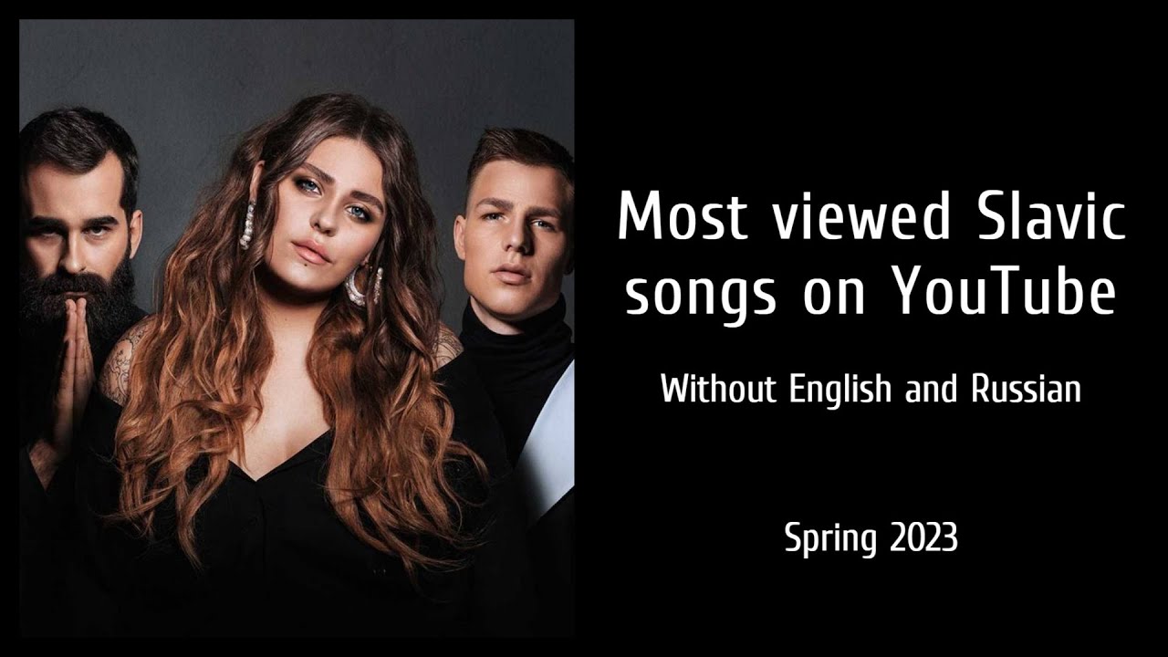 Top 200 Most Viewed Slavic Songs on Youtube - Spring 2023 [Without English and Russian]