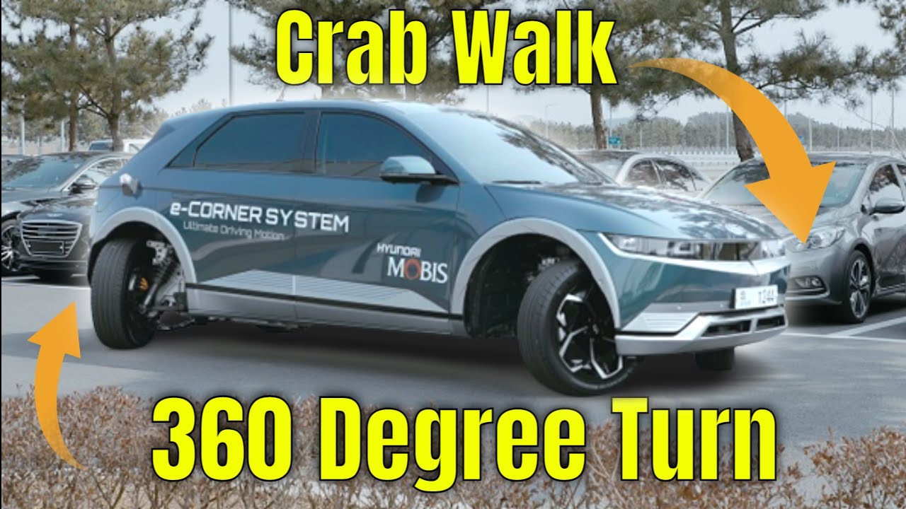 Hyundai Ioniq 5 Performs 360 Degree Turn and Crab Walk
