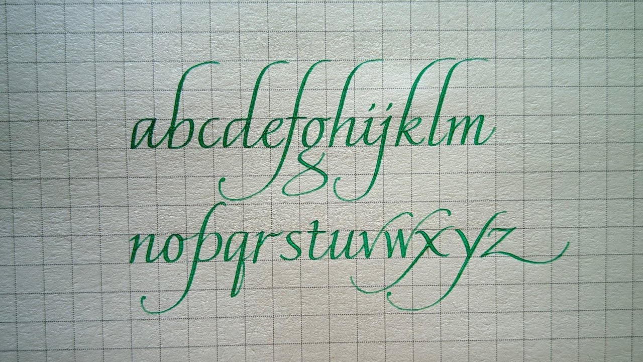 How to write Italic Lowercase with Flex Pen | Handwriting | Calligraphy 