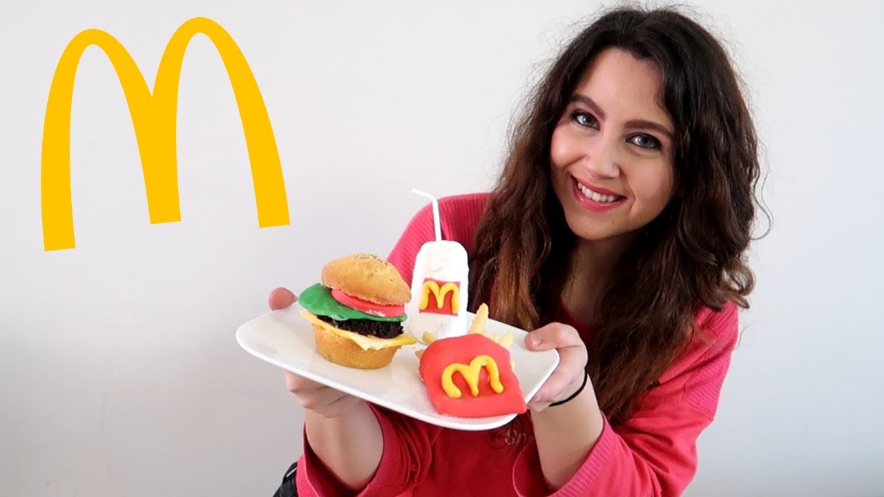 MAC DONALDS MENU MAKEN MET BAKSPULLEN! - HAMBURGER CAKJES & MEER!