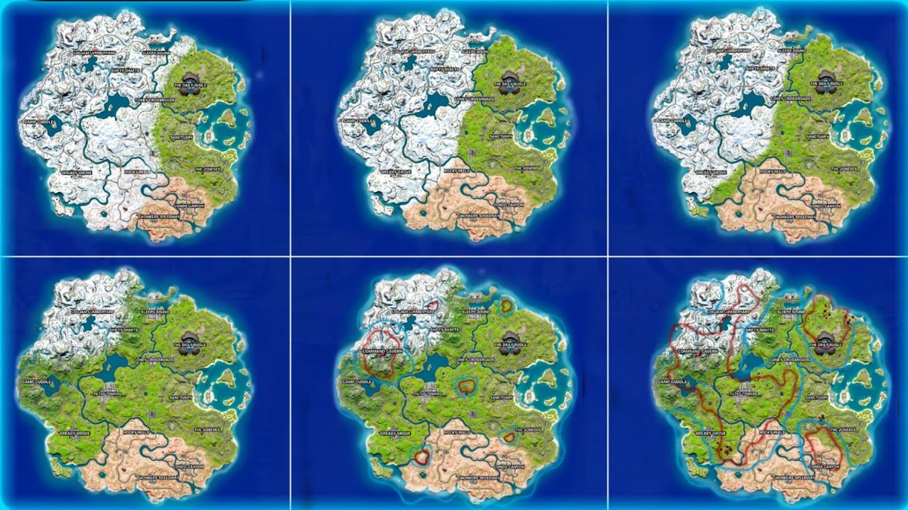 The ENTIRE Evolution Of Fortnite Chapter 3 || SEASON 1 (Fortnite Map Concept