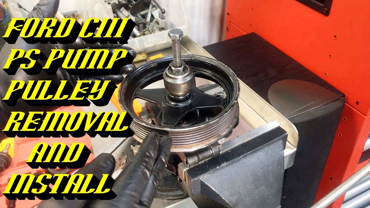 Ford Quick Tips #82: Ford CIII Power Steering Pump Pressed Pulley Removal and Installation Procedure