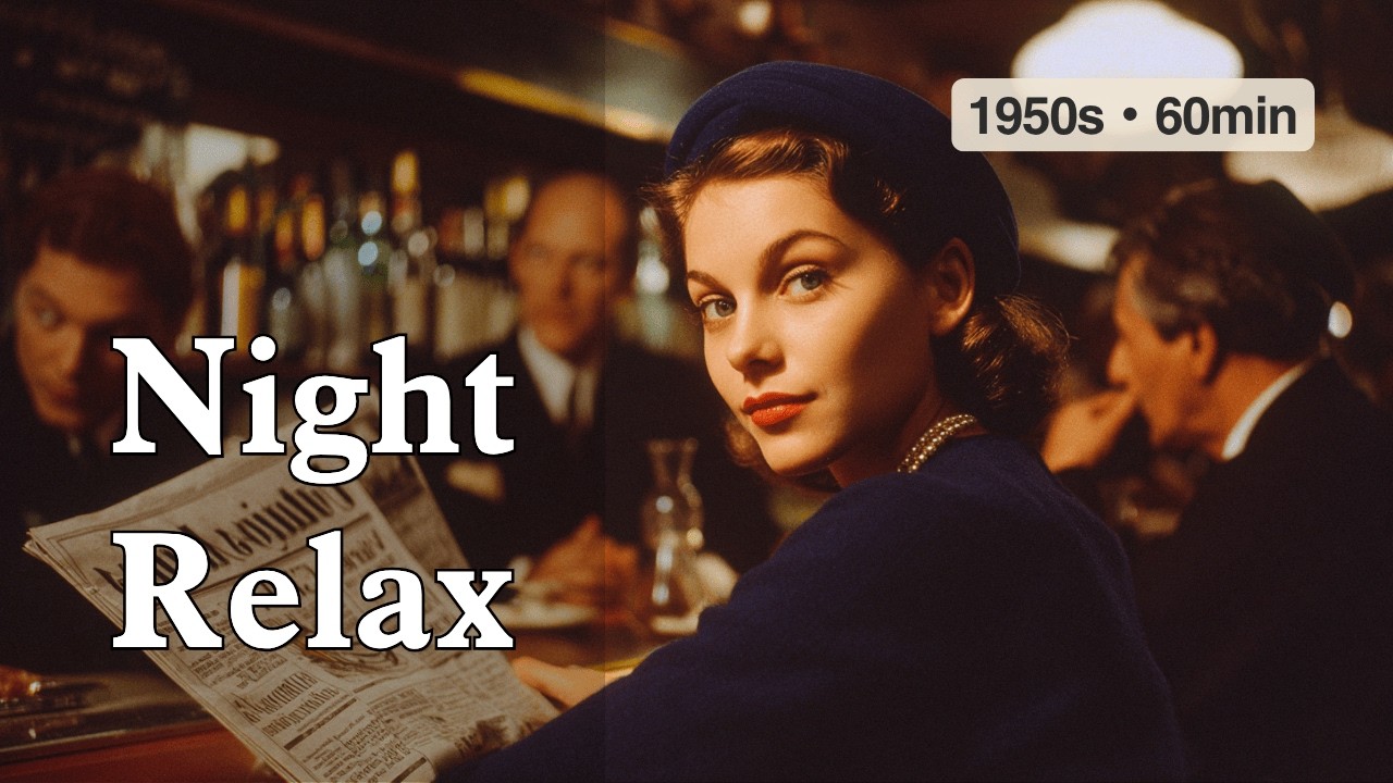 Vinyl Night Jazz – Night Relax | 60min • for Wind Down (1950s)｜寝る前BGM・夜のリラックス