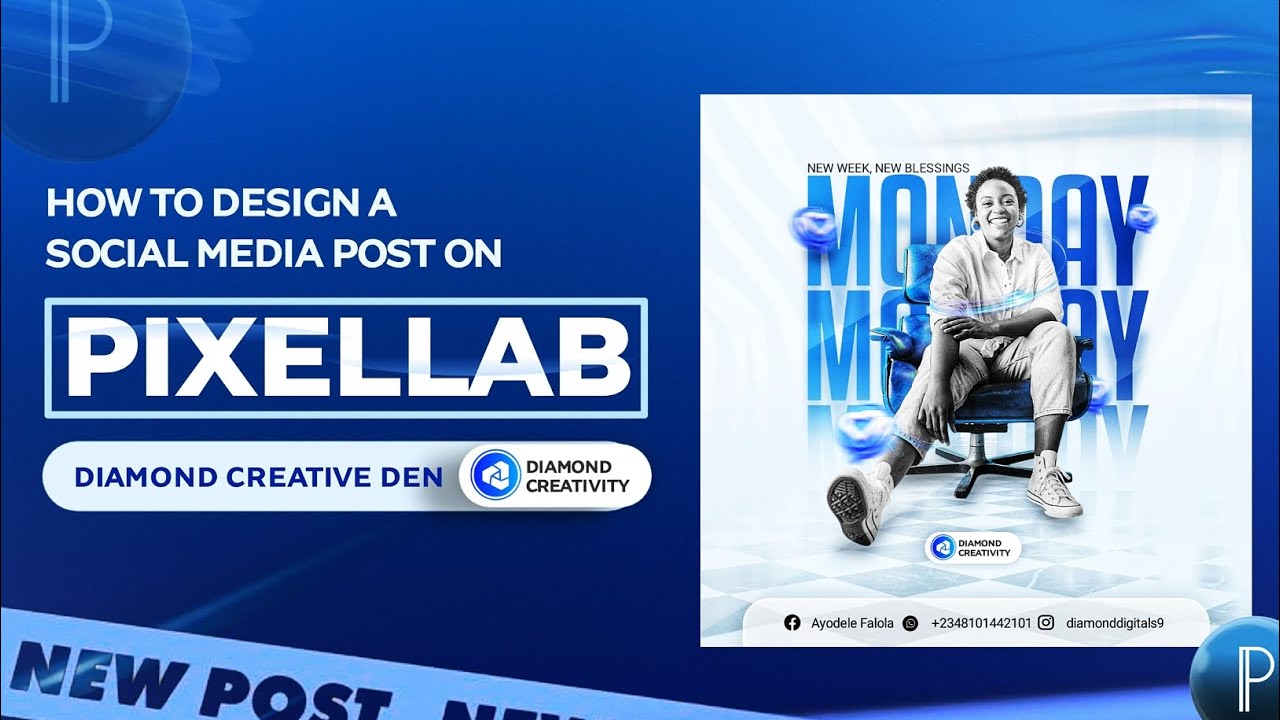 Create Stunning Social Media Post Flyers with your Smartphone using Pixellab @ayodelefalola