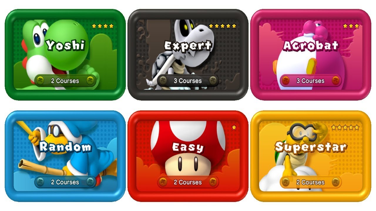 New Super Mario Bros. U - All Boost Rush Packs