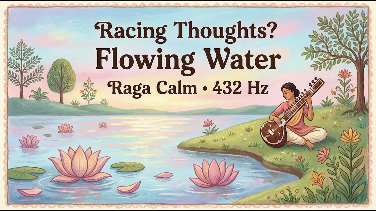 Jal Dhara – Flowing Water Raga Calm | Serene Indian Music for Deep Focus, Meditation & Inner Peace