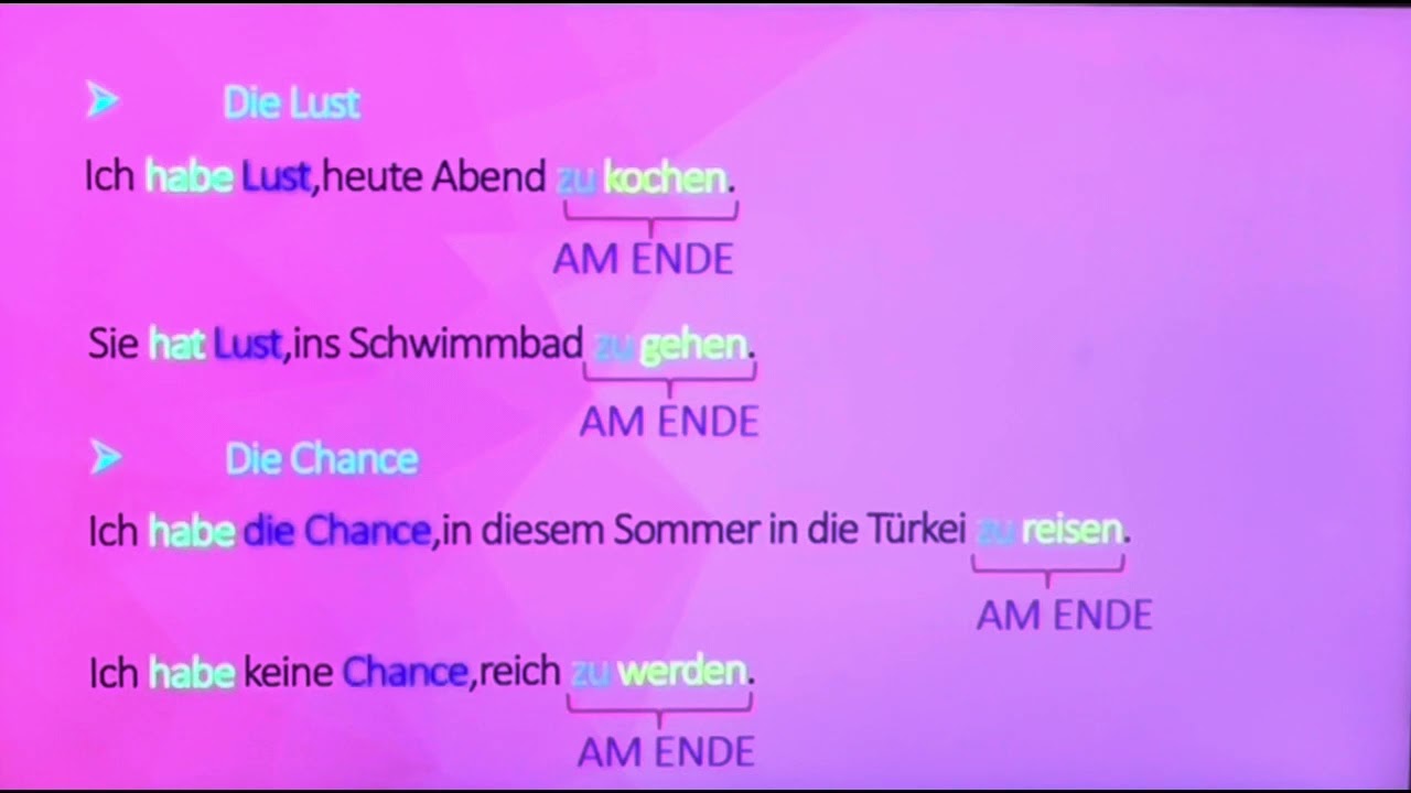 107-INFINITIV MIT ZU(2.BÖLÜM)