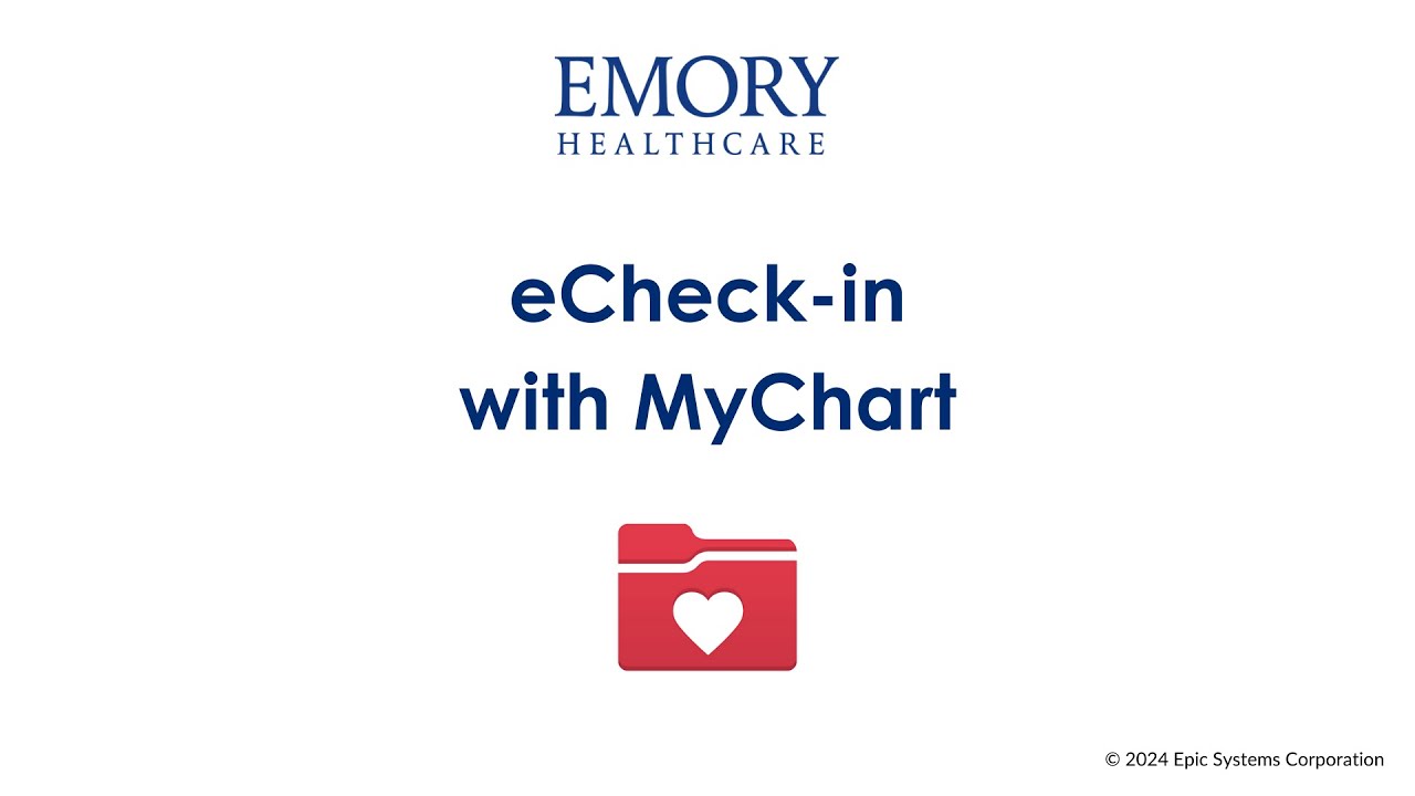 Checking in for Appointments Online Through MyChart