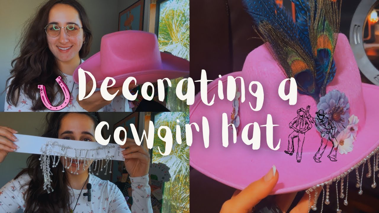 Decorating a Cowgirl Hat Using Only Hobby Lobby Supplies