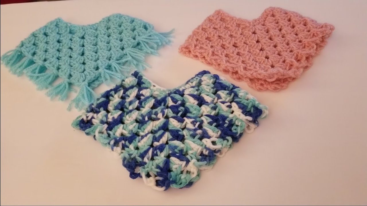 Crochet Tutorial - Crochet Pancho for 18