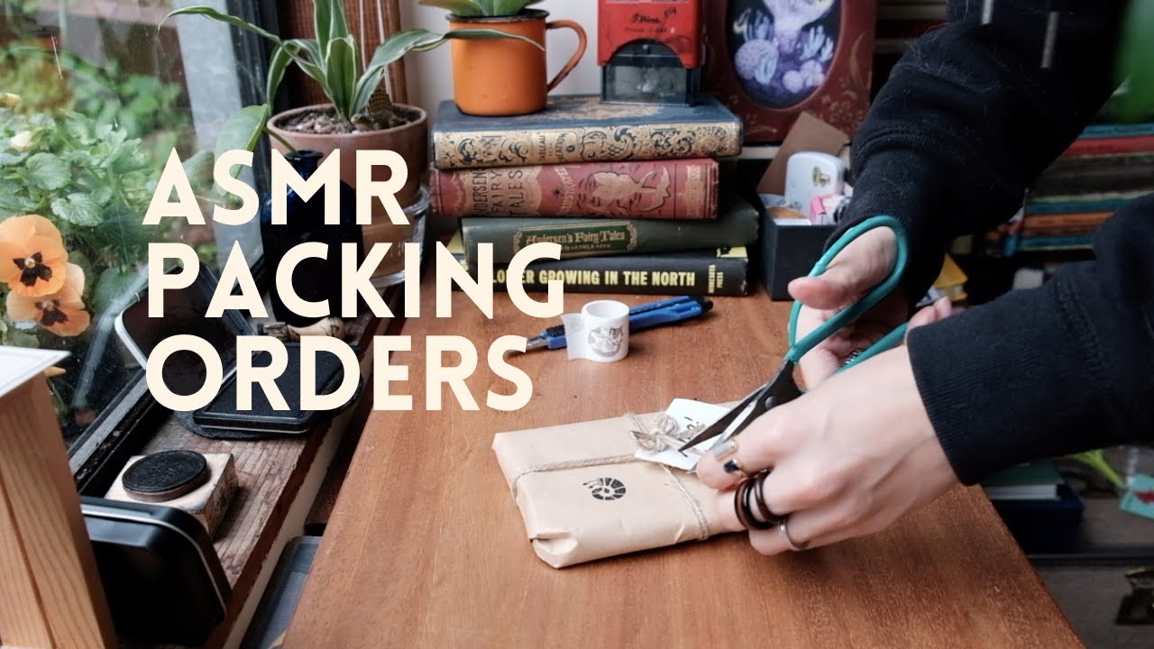 asmr packing orders real time // small business, no music or talking