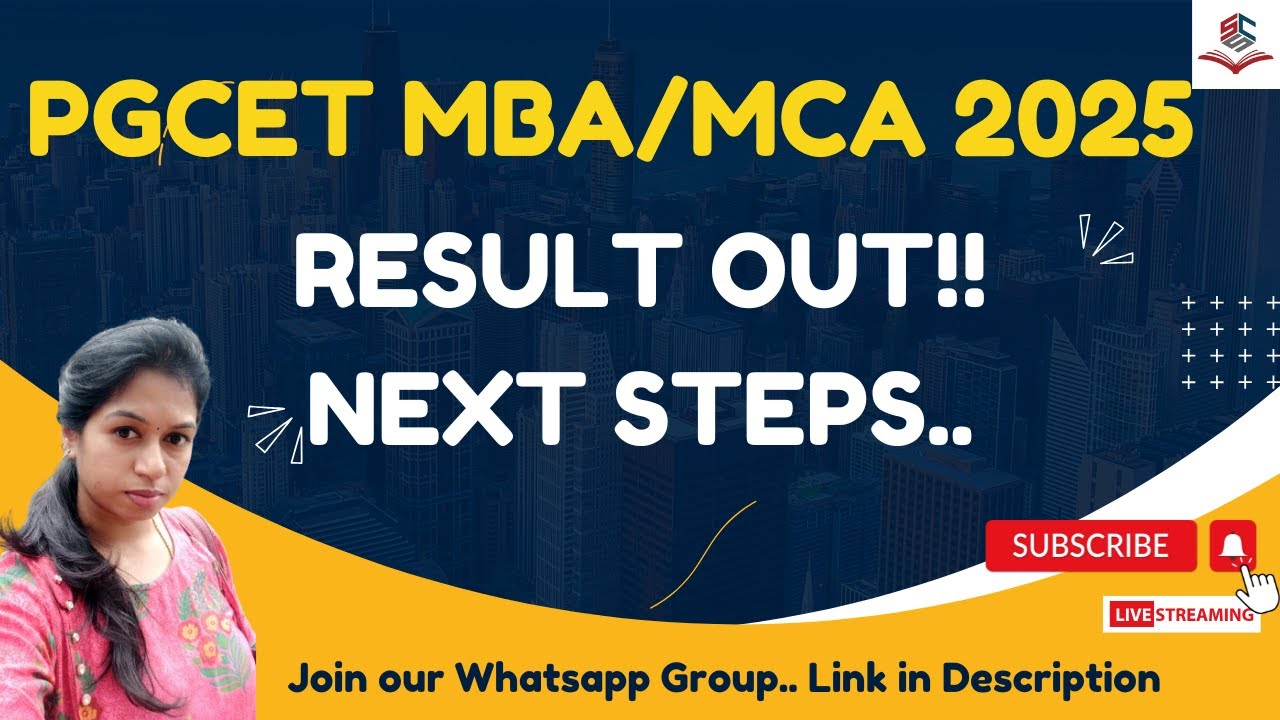 PGCET 2025 MBA/MCA Results Out | Seat Selection Step-by-Step Procedure | #pgcet2025 #pgcetmba #pgcet