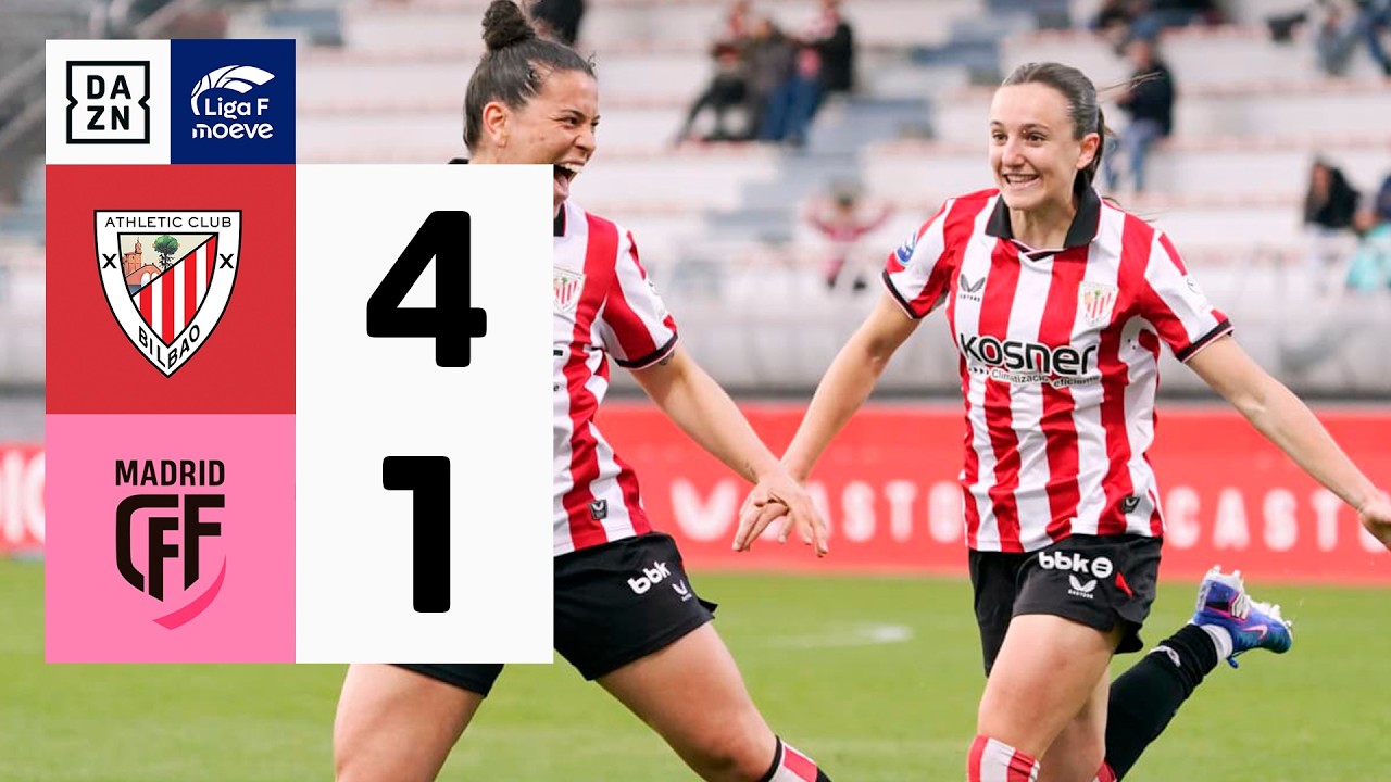 Athletic Club vs Madrid CFF (4-1) | Resumen y goles | Highlights Liga F