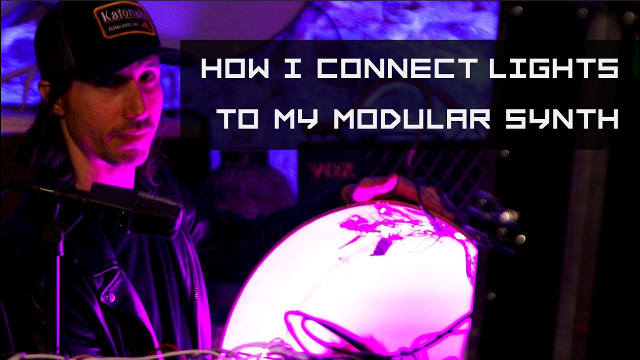 How I connect lights to my modular synth