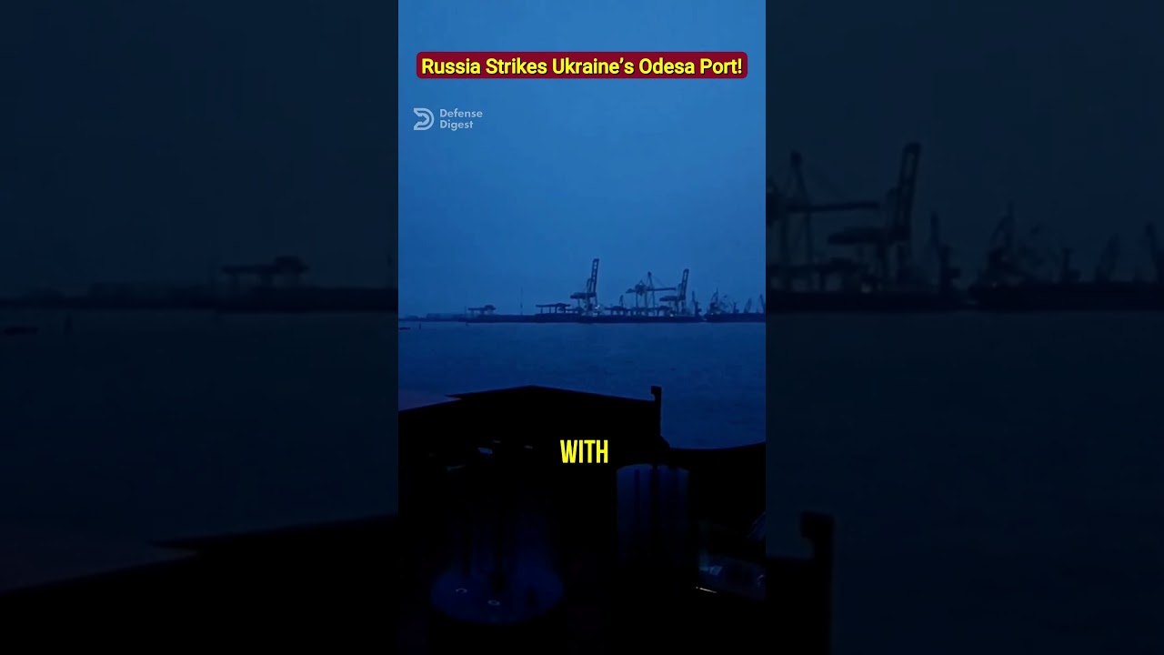 Massive Drone Strike Hits Odesa Port of Chornomorsk!