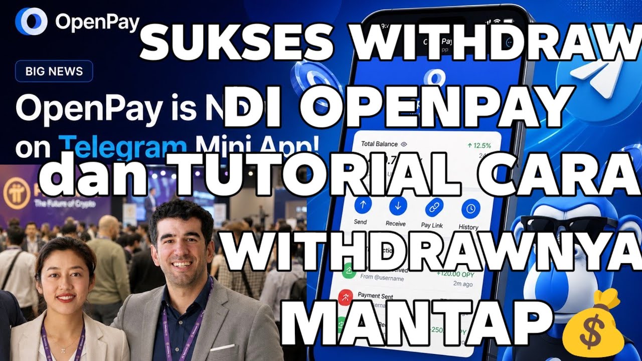 INFO PI NETWORK HARI INI//SUKSES WITHDRAW di OPENPAY_dan TUTORIAL CARA WITHDRAWNYA_MANTAP💰