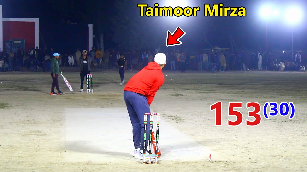 Need 153 Runs 30 Balls | Taimoor Mirza 6 Ball 6 Sixes In Cricket | Tamour Mirza Best Batting