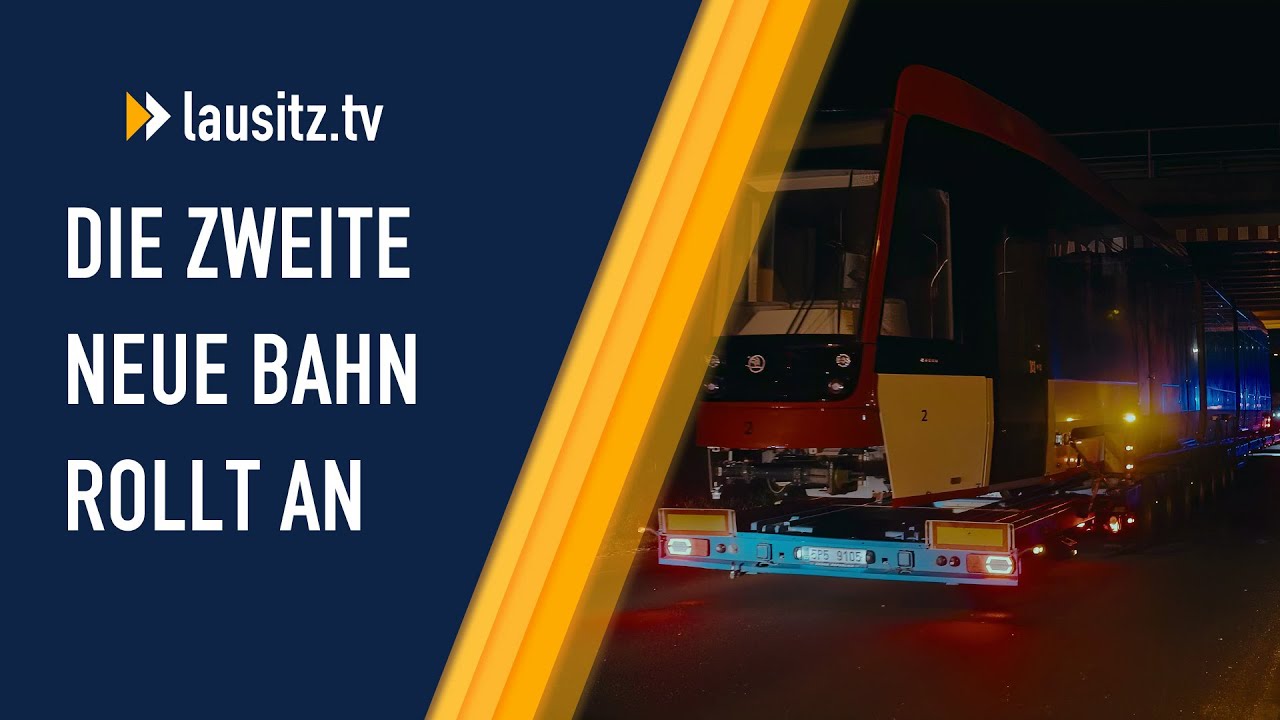 Impressionen zur Ankunft der 2. neuen Cottbuser Straßenbahn