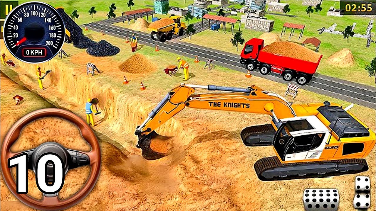 Real Jcb Work 🚧 JCB City Road Construction Simulator 3D - Android Gameplay Walkthrough #10