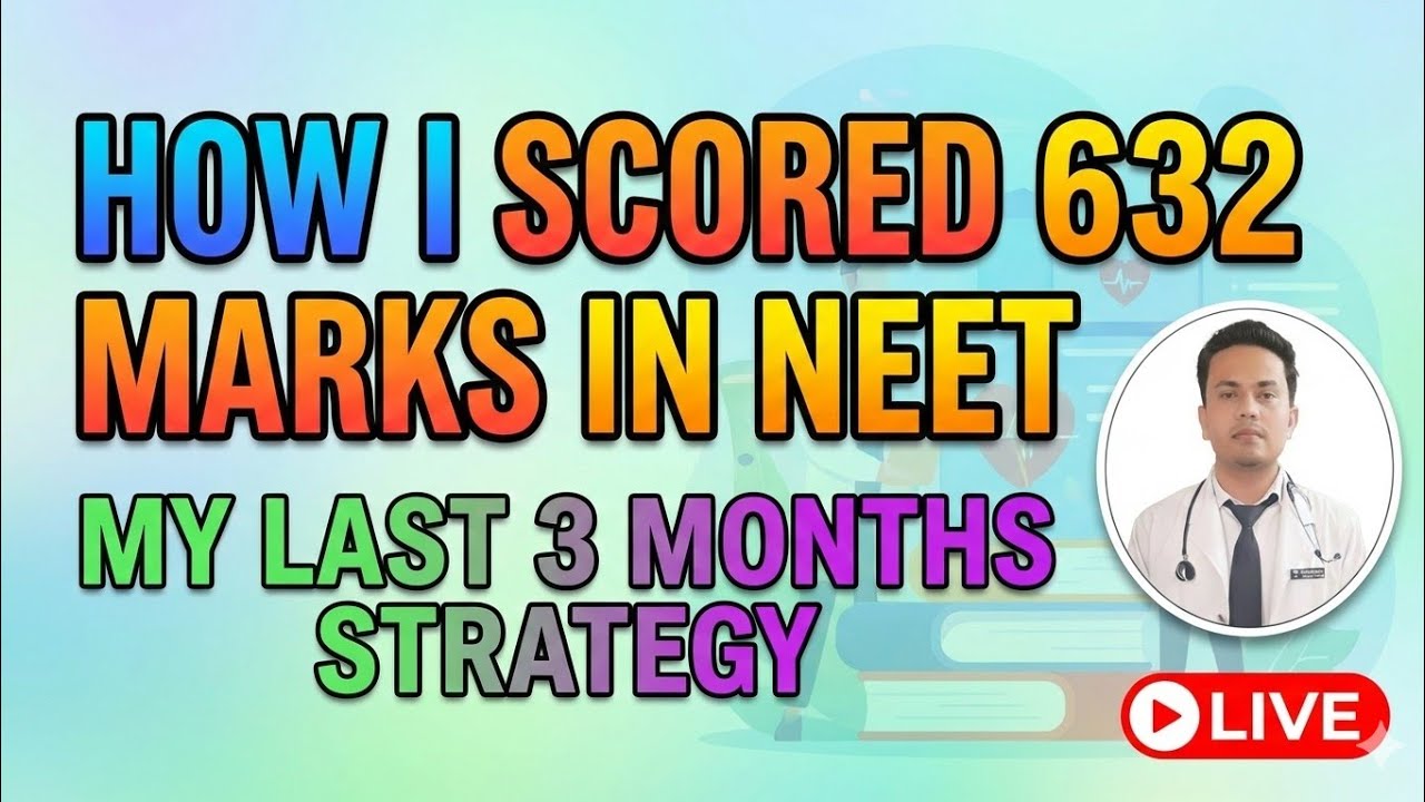 How i scored 632 marks in neet | my strategy in last 3 months | #live #neet2026 #shorts #viralvideo 