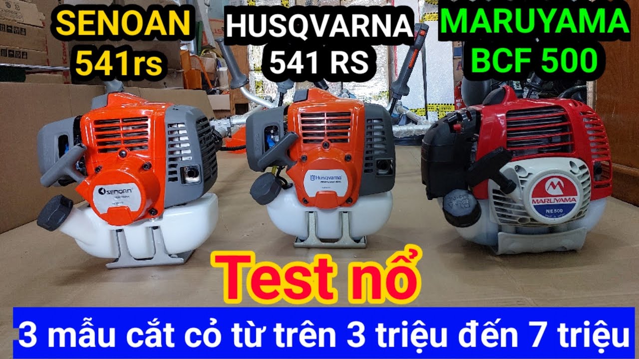 🔴Cắt cỏ Husqvarna 541rs & Sen oan 541rs & Maruyama 500 & Test nổ xem tiếng nổ như thế nào nhé .