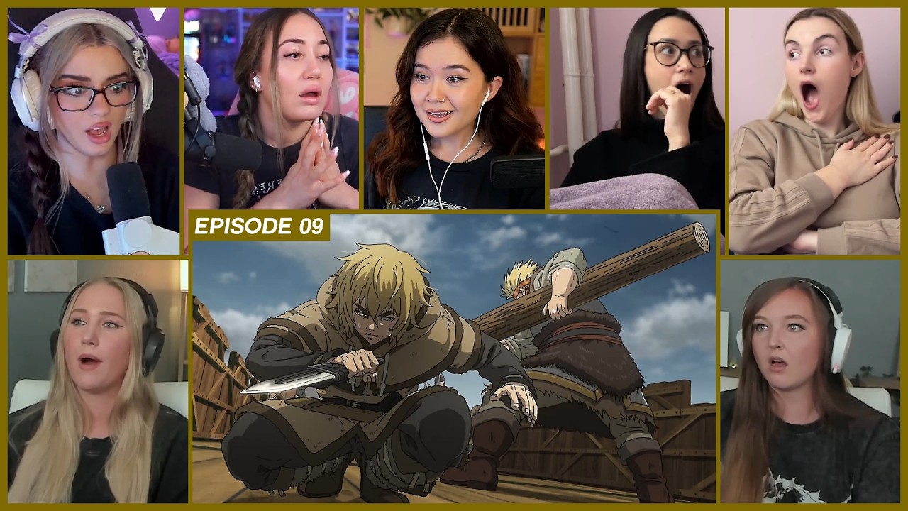 [GIRLS REACT] Thorfinn vs Thorkell | Vinland Saga Ep 9 Girl Reaction Mashup