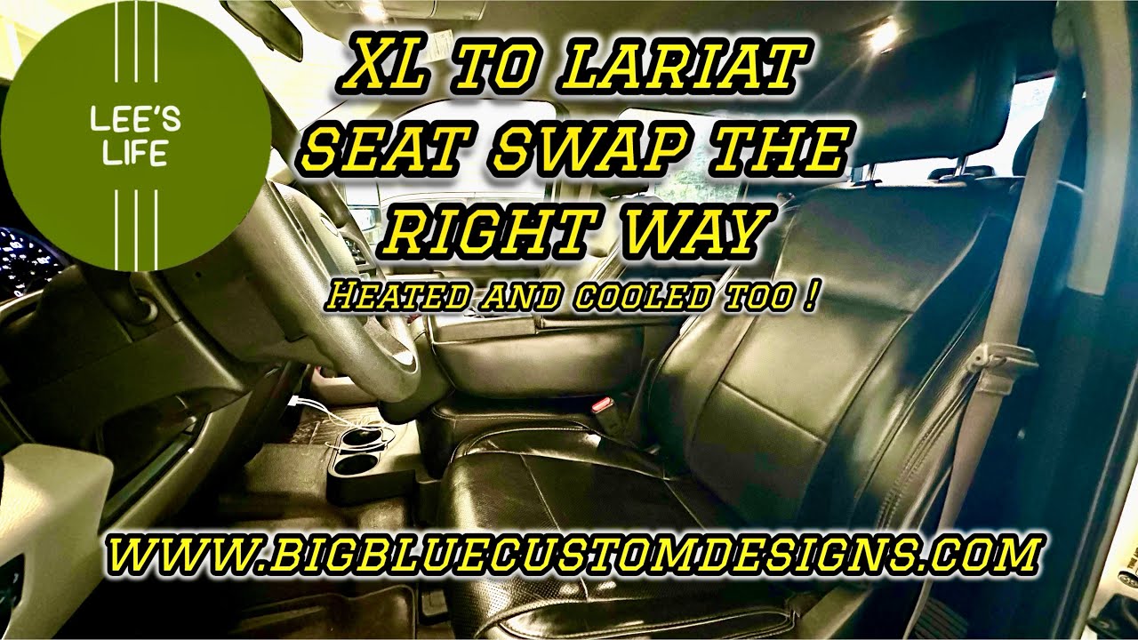 F150 or F250 seat swap done the right way. This is all you need to know! #ford #leather #custom