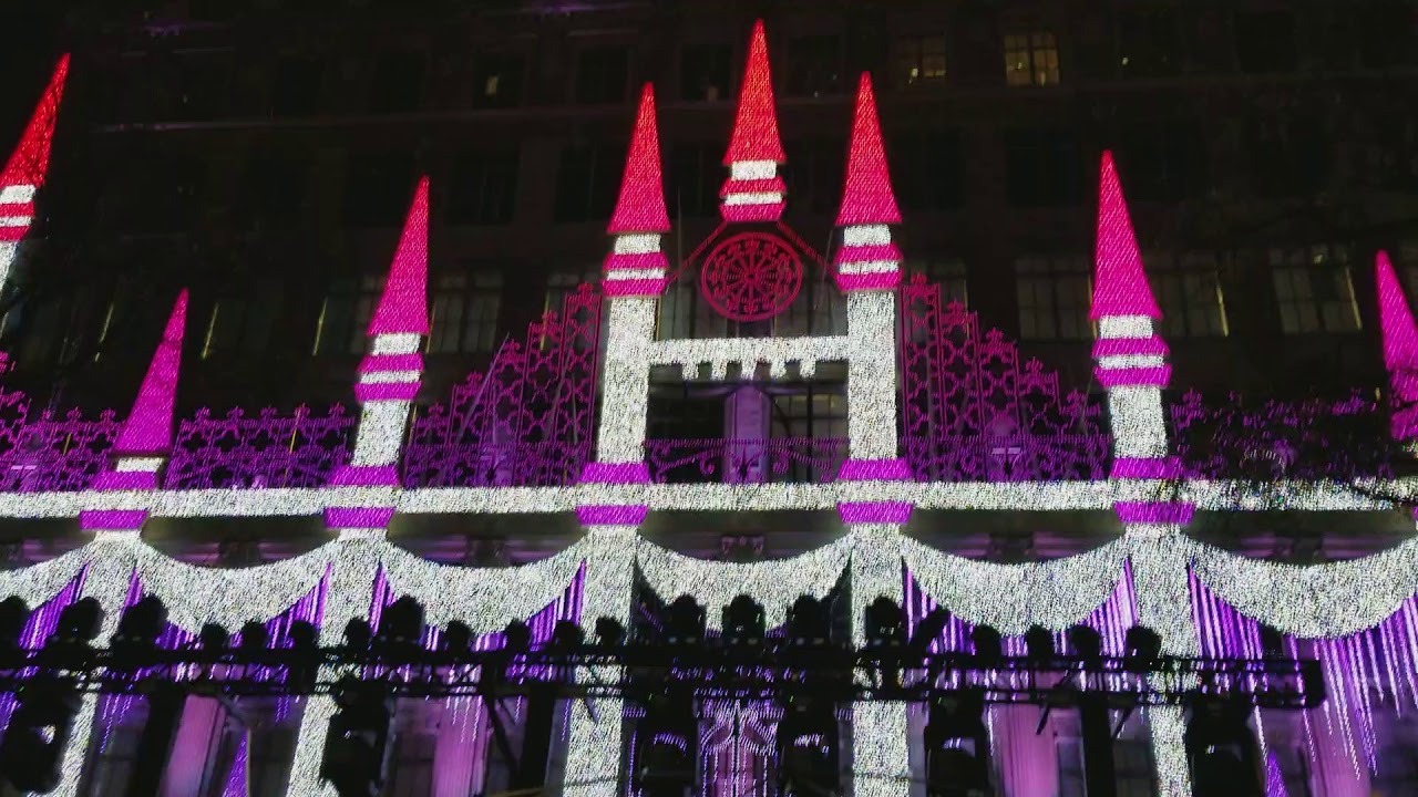 Saks 5th ave  holiday light show