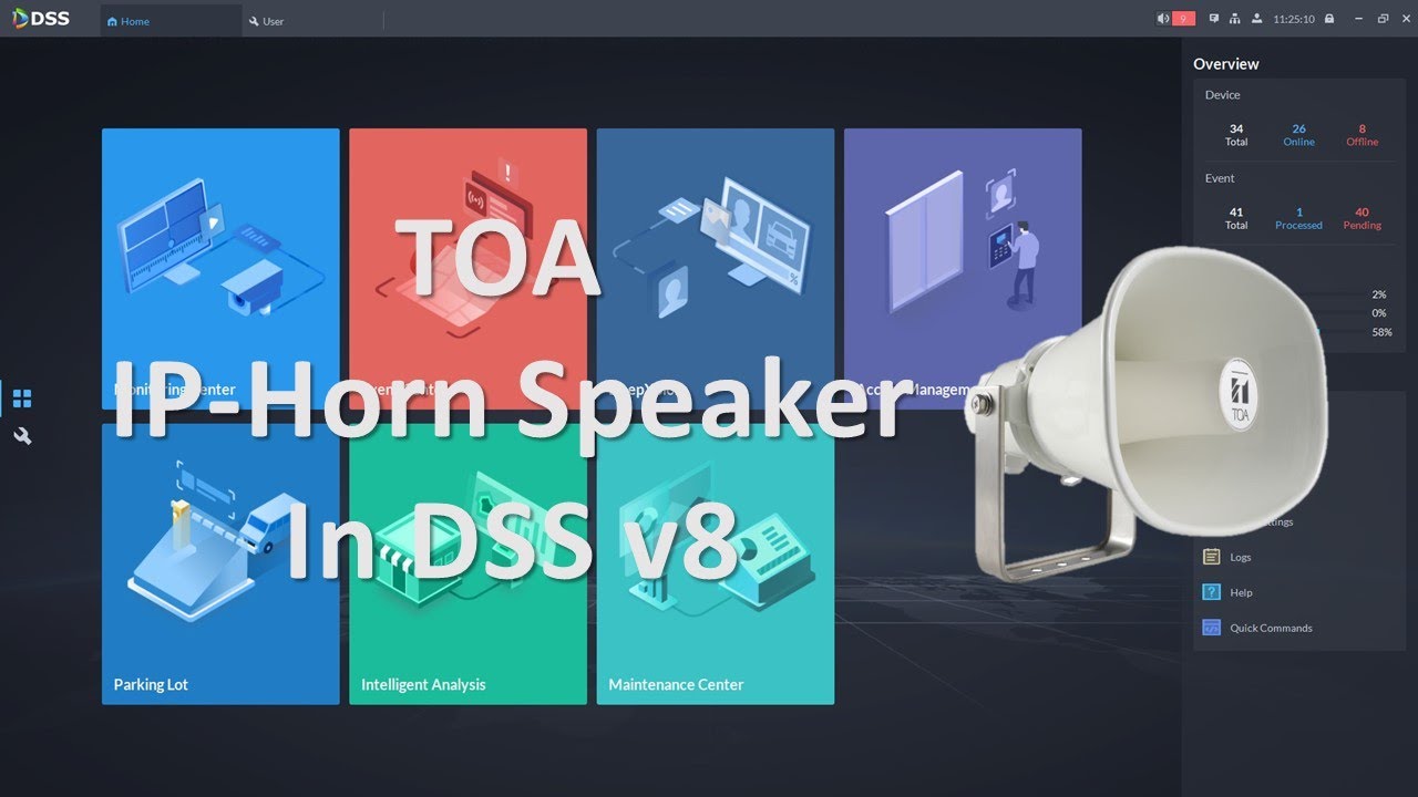 DSS V8 - TOA IP-Horn Speaker