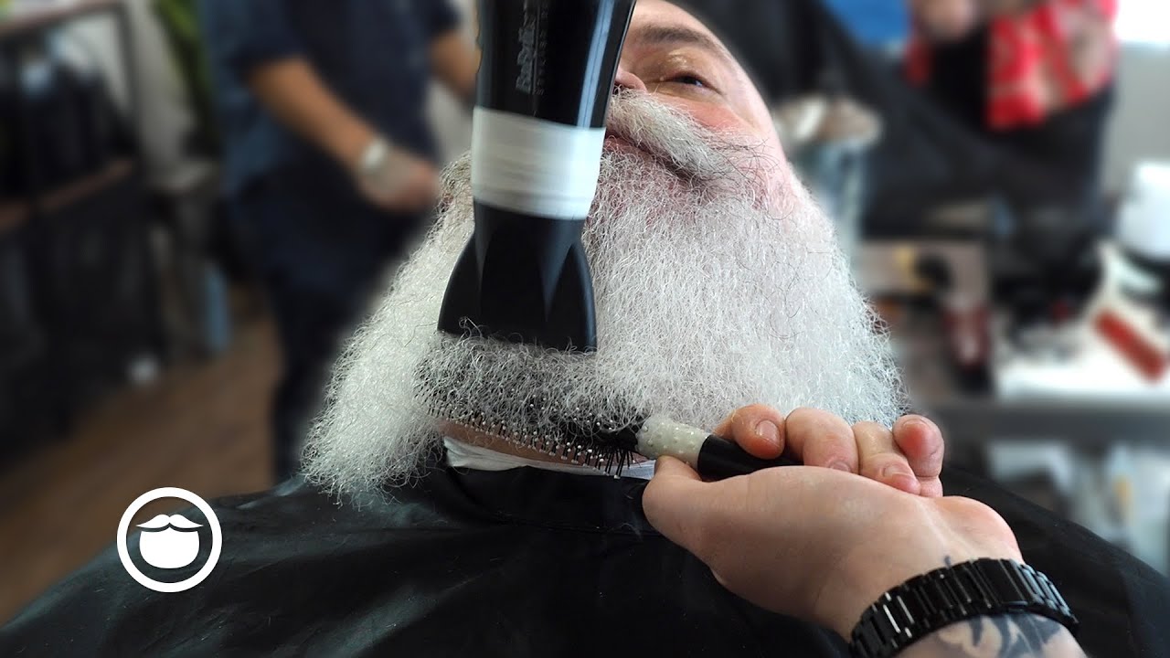 Huge White Beard Trimmed to Perfection | Dave Banks