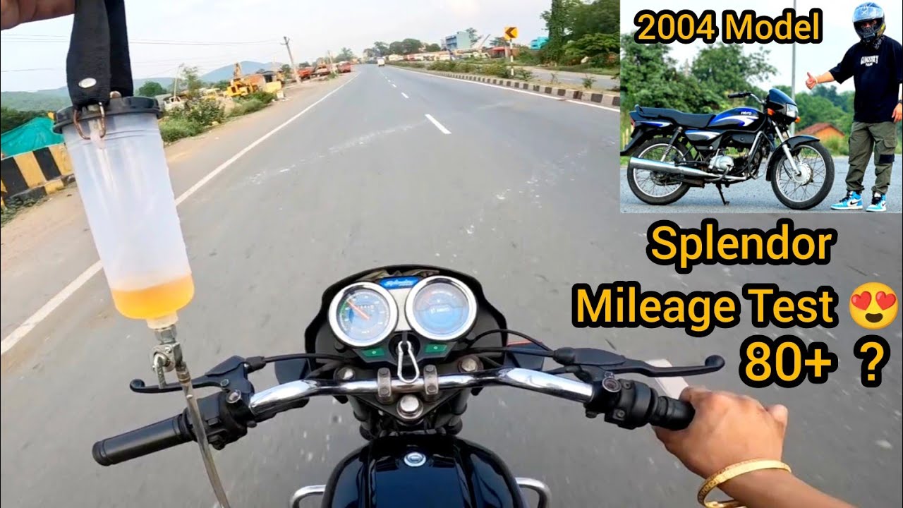 20 Years Old Hero Honda Splendor Mileage Test 😍 Power Testing 😱