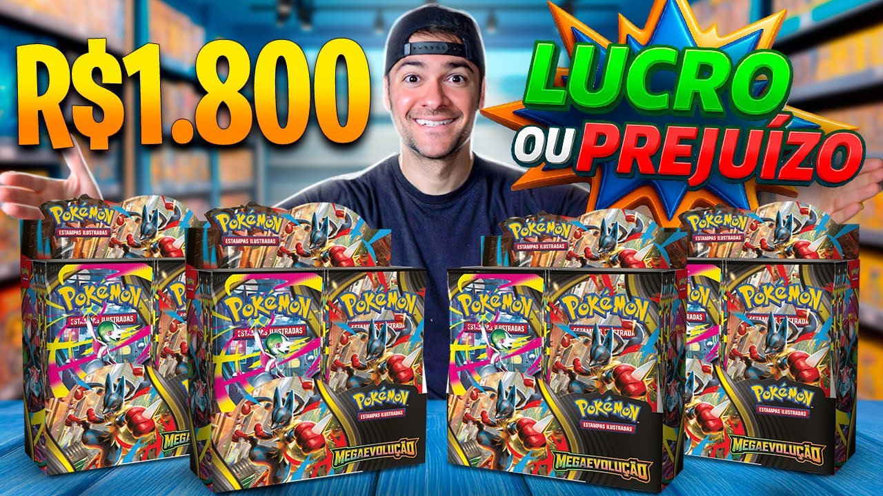 R$1.800 em CARTA POKÉMON para Lucro ou Prejuízo!!