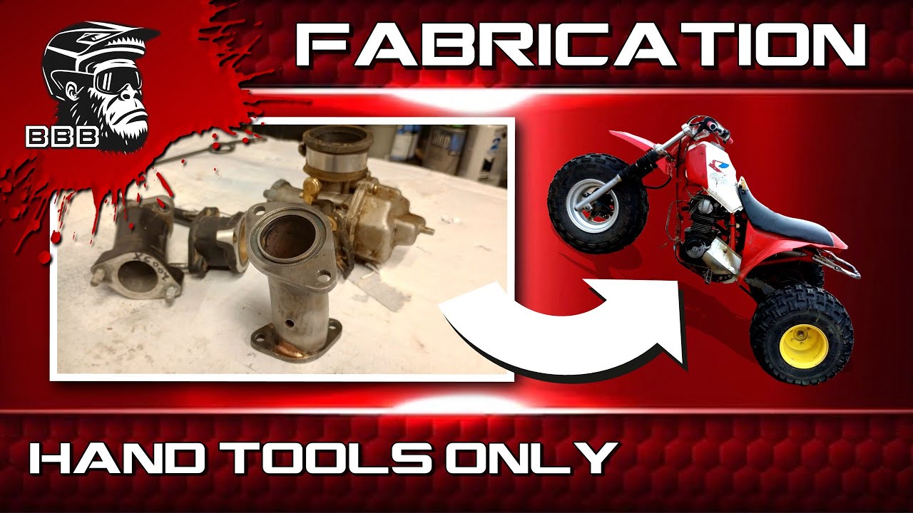 Hand Fabricating a Custom Intake for Engine Swap Project - ATC200X AUTO X