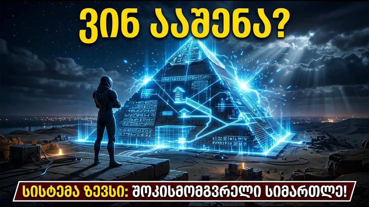ვინ ააშენა სინამდვილეში პირამიდები? სისტემა ზევსის შოკისმომგვრელი დასკვნა