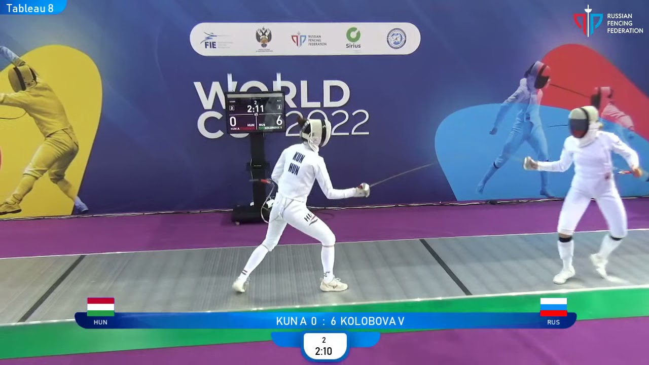 Sirius Epee 2022, WE Ind T8 Kolobova RUS - Kun HUN