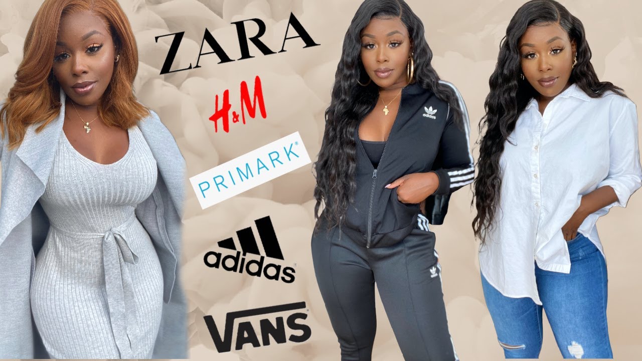 HUGE Essential Fall Haul! Zara, H&M, Adidas, Primark! $2 Press-on nails & makeup brushes & more!