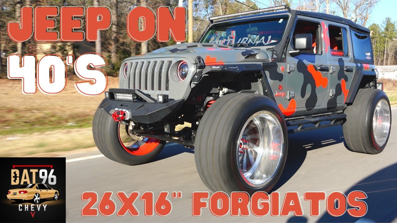 CAMO JEEP WRANGLER LIFTED ON 26x16