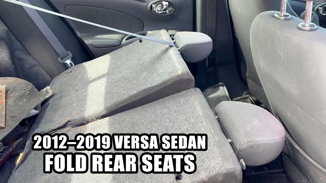 2012-2019 Nissan Versa Sedan : How to Fold Down The Rear Seats