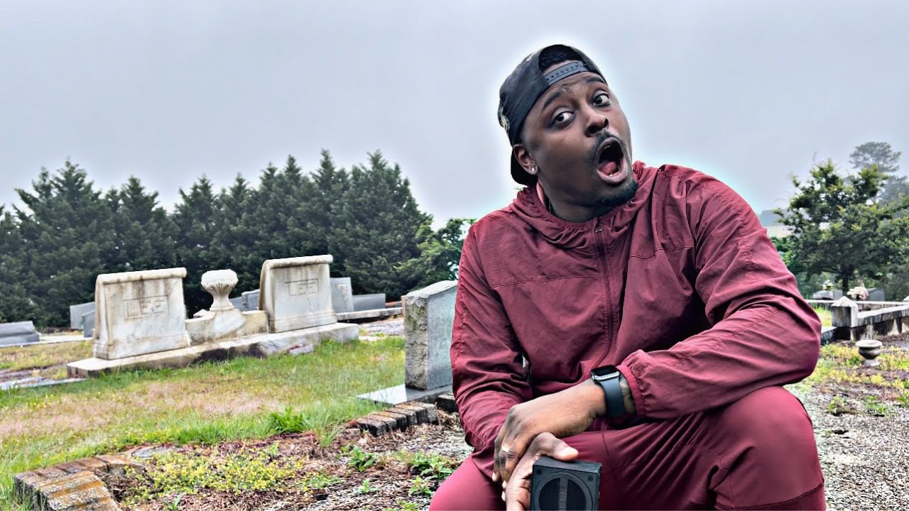 Exploring A Haunted Cemetery On A Rainy Day