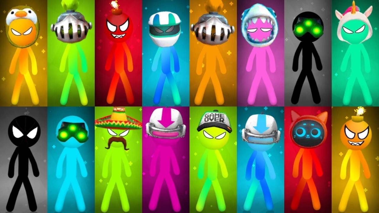 Stickman Party 1 2 3 4 Gameplay 2025 Update New MINIGAMES Best SKINS - BEST android GAMES