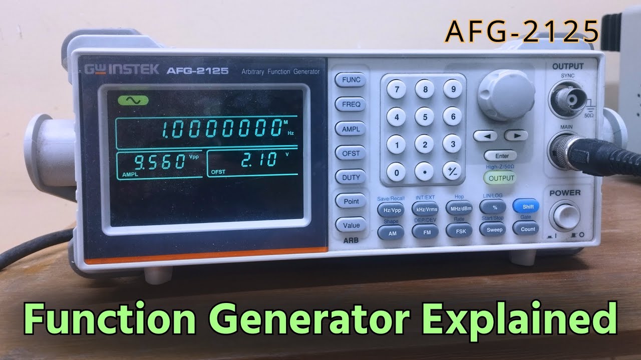 Gwinstek AFG-2125 Function Generator | Bangla Tutorial | Frequency, Waveform,  Use in Lab Explained